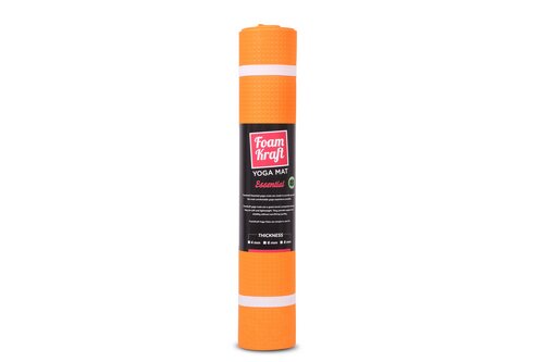 Foamkraft Yoga Mate of 6 mm size with Orange Color