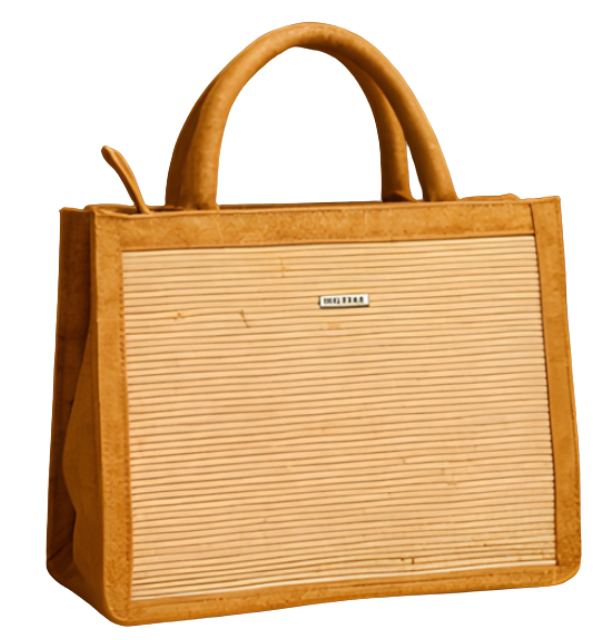 Small Tote Bag Banana Fiber + Cork