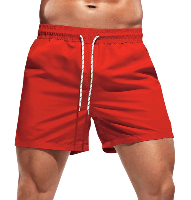 RED Mens Microfiber Polyester Shorts
