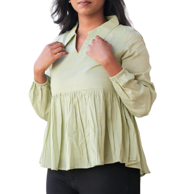 Olive Crush Top — Naturally Dyed (Veggies & Fruits)