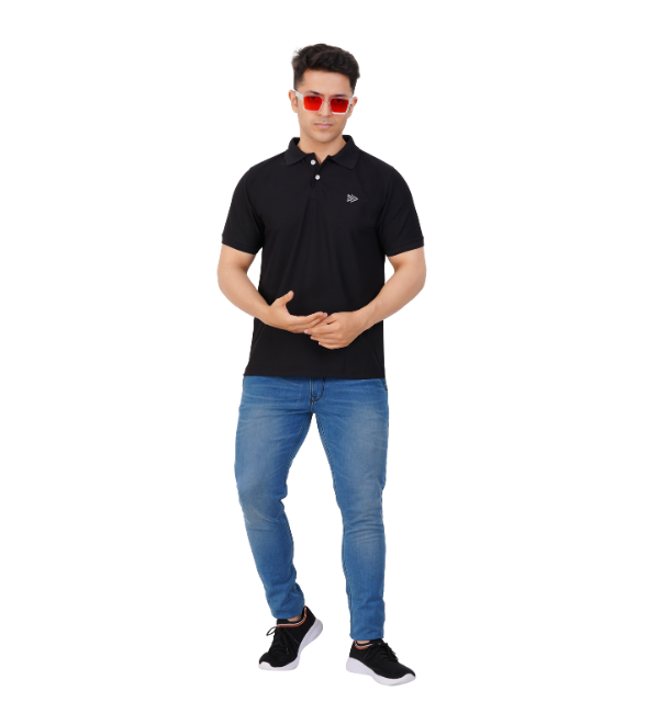 GSN BlackForge Polo T Shirt – Black