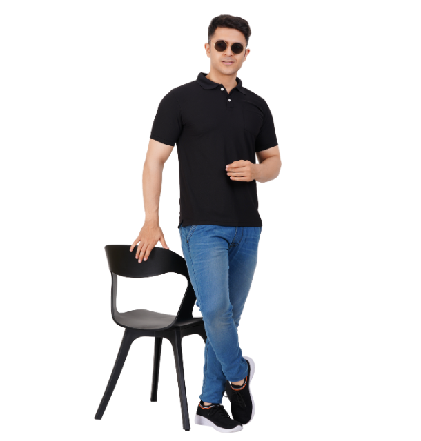 GSN Classic Polo T Shirt – Black Edition