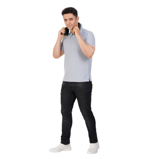 GSN Smart Polo T Shirt – Grey