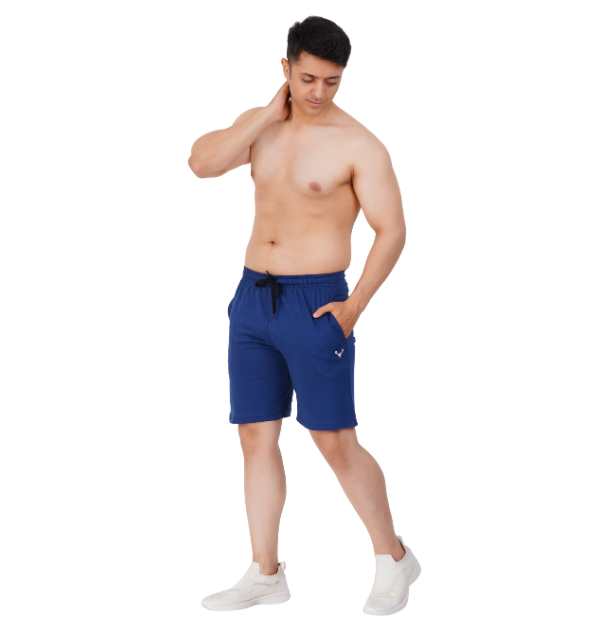 UrbanMotion Men’s Active Shorts – Navy Blue