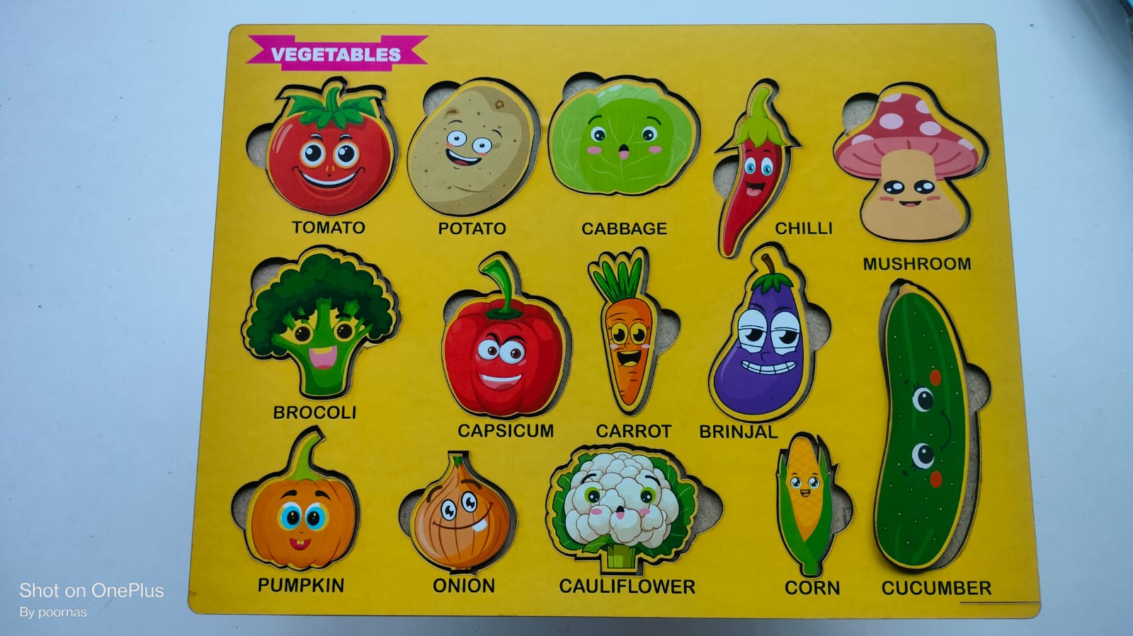 Monte - Vegetables theme Finger grip model