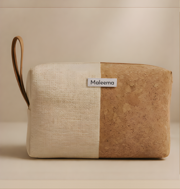 Eco Stash Luma (L) Banana Fiber + Cork