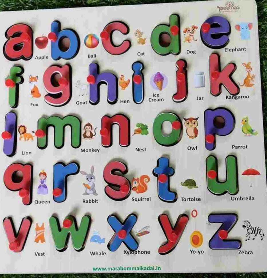 Wooden small abc board with image_PEG Model